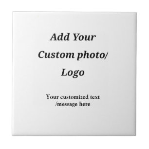 custom add your photo logo your text custom modern tile