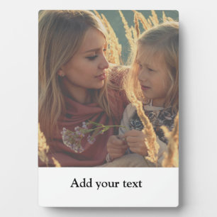 custom add your photo text personalised plaque