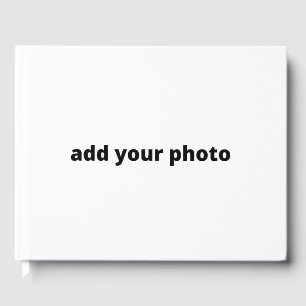custom add your photo your text custom   guest boo guest book