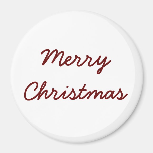 custom add your text christmas magnet (Front)