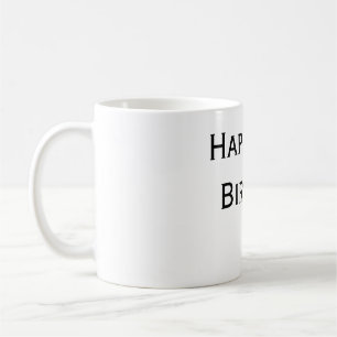 custom add your text happy birthday 2nd simple coffee mug