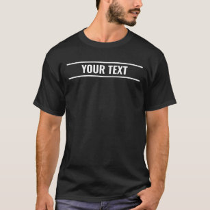 Custom Add Your Text Here Template Mens Basic T-Shirt