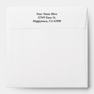 Custom Address Black Polka Dots Big and Small Envelope