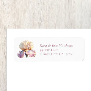 Custom Address Labels Elegant Unique Blush Flower