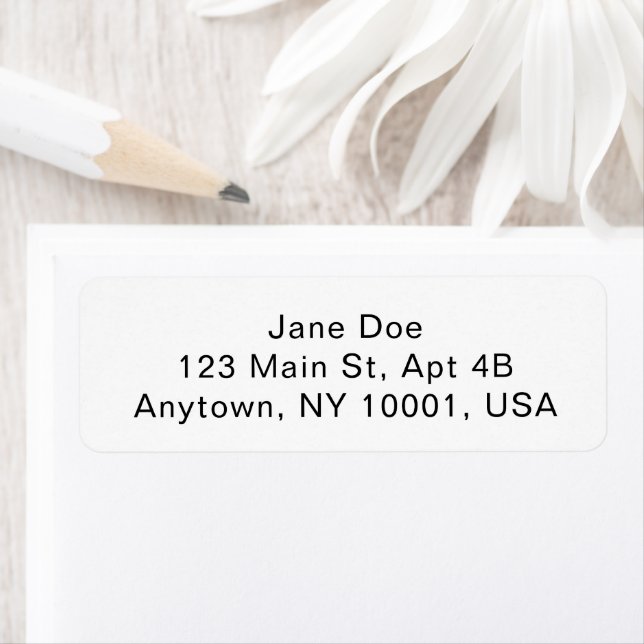 Custom Address Labels Personalised Mailing Sticker (Insitu)