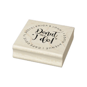 Custom address rubber stamp, Donut mind if i do! R Rubber Stamp