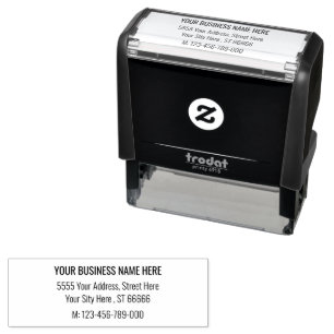 Custom Address Self-inking Stamp Your Name Phone 