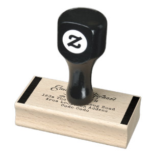 Custom ADDRESS Stamp Ornate Handwriting Style