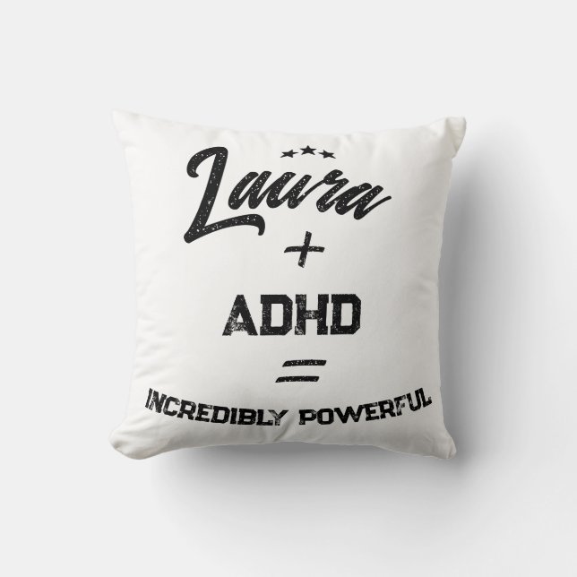custom adhd incredibly powerful cushion (Front)