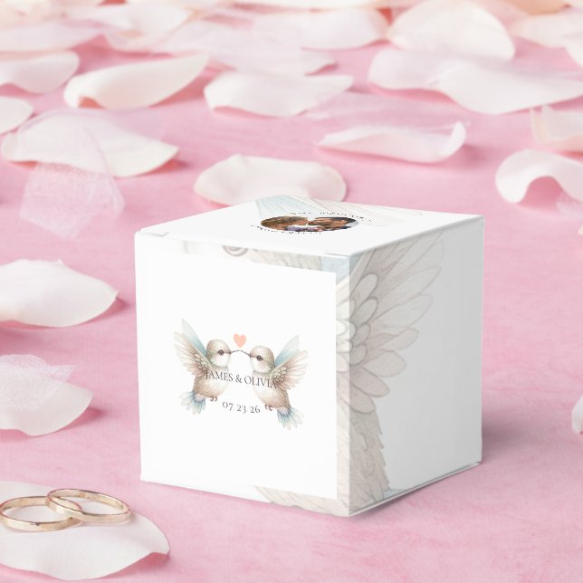 Custom Adorable Wedding Add Your Photo Favour Box (Wedding)