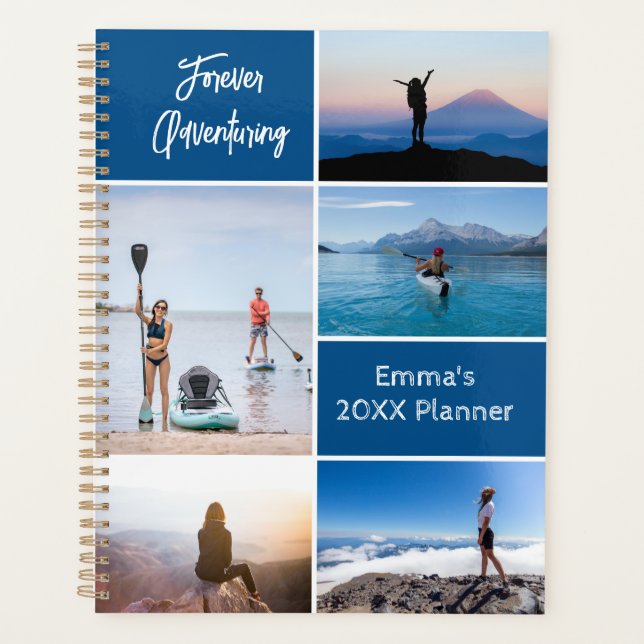 Custom Adventure Photo Collage Planner (Front)