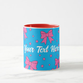 Custom Aesthetic pink bows Mug