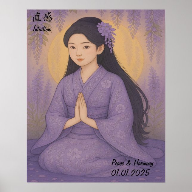 Custom Aesthetic Zen Meditation Mindful Gallery  Poster (Front)