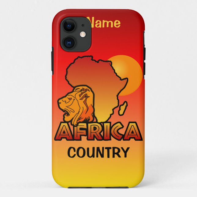 Custom AFRICA iPhone 5 Case-Mate Case (Back)