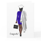 Custom African-American Woman Graduation 