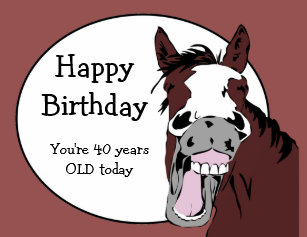Funny Horse Birthday Cards Zazzle Uk