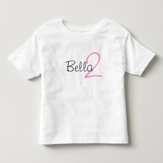 Custom Age and Name Birthday Tshirt (Front)