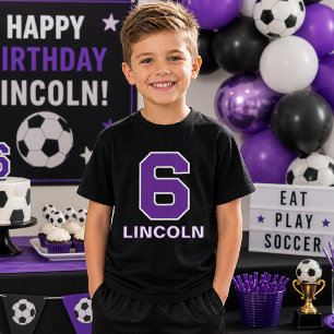 Custom Age and Name Varsity Birthday  T-Shirt