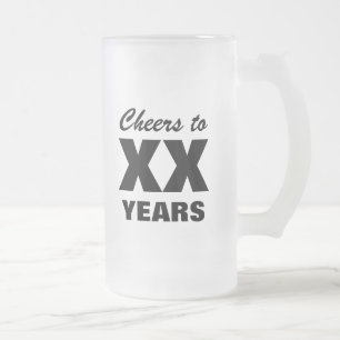 Custom age beer mug for men's Birthday party