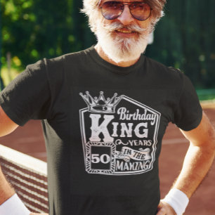 Custom Age Birthday King Personalised years  T-Shirt