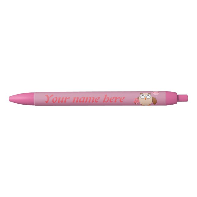 Custom Age Birthday Owl Pen (Front)