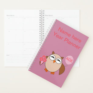 Custom Age Birthday Owl Wedding Planner