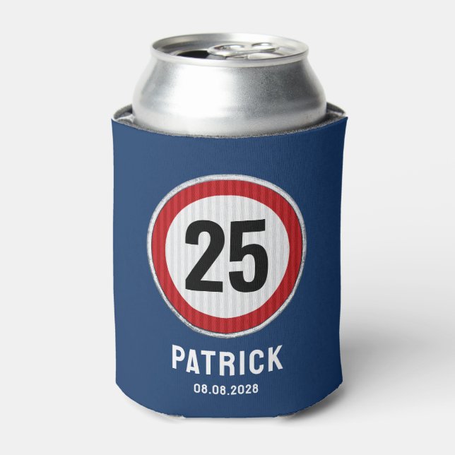 CUSTOM AGE birthday party Can Cooler (Can Front)