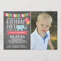 Custom Age Elephant Birthday Party | Birthday