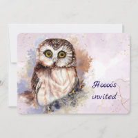 Custom Age Nature, Owl, Bird, Birthday Party
