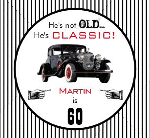 Old Car Birthday Party Supplies Zazzle Co Uk