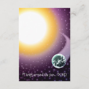 Custom Age Orbits Around the Sun Invitation