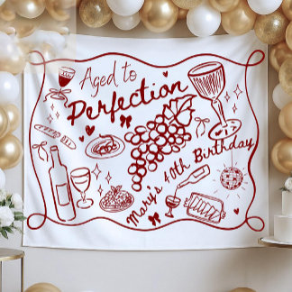 Custom Aged to Perfection Backdrop for Wine Tapestry