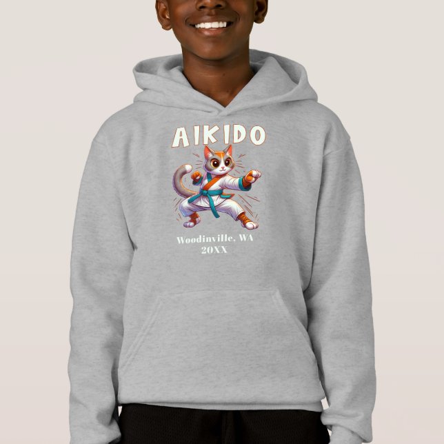 Custom Aikido Martial Arts Location Date Name (Front)