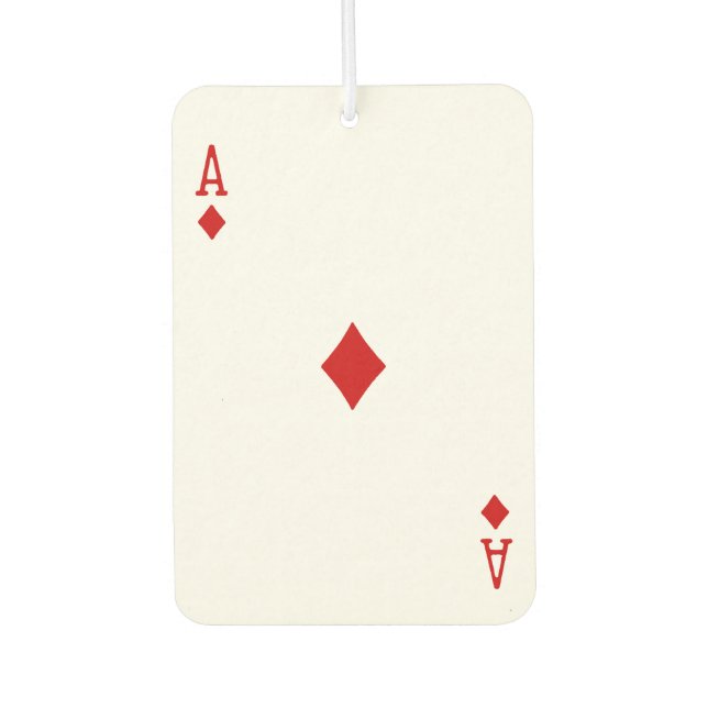 Custom Air Freshener - Ace of Diamonds (Front)