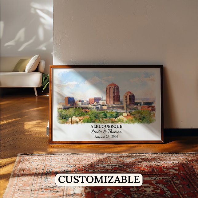 Custom Albuquerque Wall Art, New Mexico Poster (Creator Uploaded)