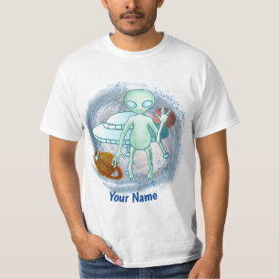 Custom Alien Invader  T-Shirt