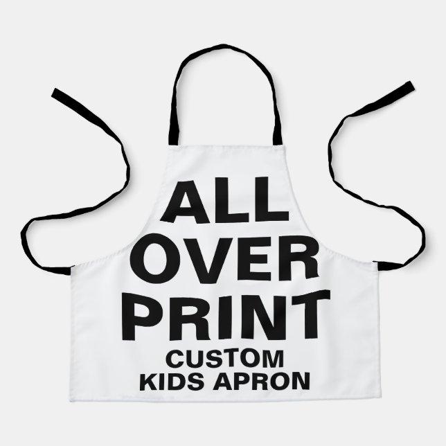 Custom All Over Print Kids Small Apron (Front)