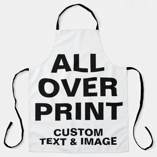 Custom All Over Print Large Apron (Front)