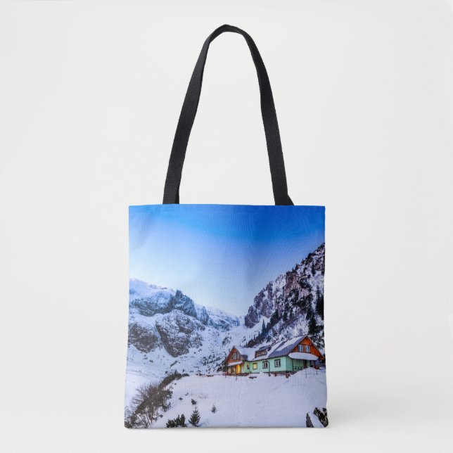 Custom All-Over-Print Tote Bag Malaiesti, Bucegi (Front)