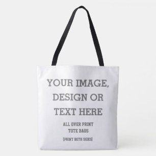 Custom All Over Print Tote - Personalised Design Bag