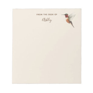 Custom Allen's Hummingbird Notepad