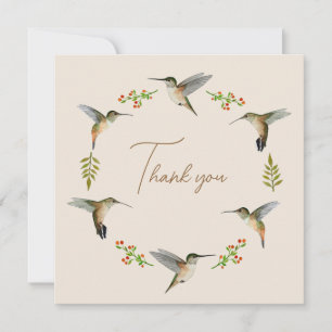 Custom Allen's Hummingbirds  Thank You Card