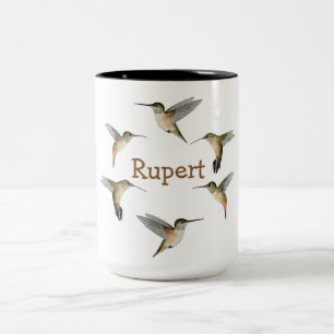Custom Allen's Hummingbirds  Two-Tone Coffee Mug