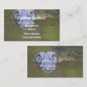 Custom  Alligator Swamp Animal Wildlife Nature  Business Card