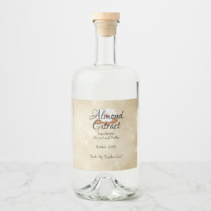 Custom Almond Extract Oil Label Personlized