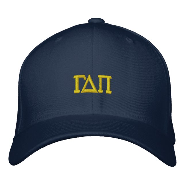 Custom Alpha Phi Hand-Embroidered Hat (Front)