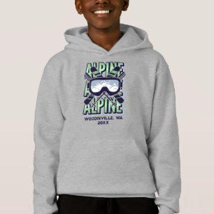 Custom Alpine Skiing Ski Location Date Name