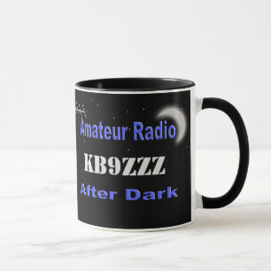 Custom Amateur Radio After Dark Mug