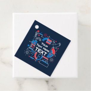 Custom America’s 250th anniversary Favour Tags
