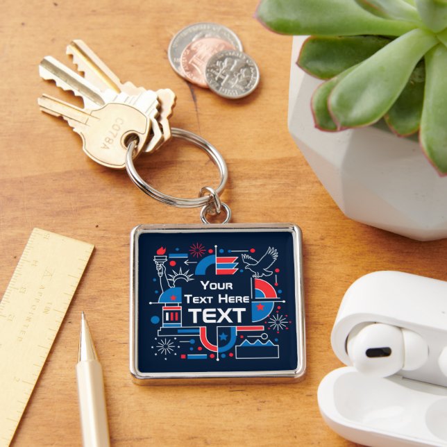 Custom America’s 250th anniversary Key Ring (Desk)
